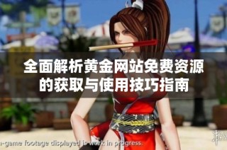 全面解析黄金网站免费资源的获取与使用技巧指南