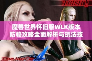 魔兽世界怀旧服WLK版本防骑攻略全面解析与玩法技巧分享