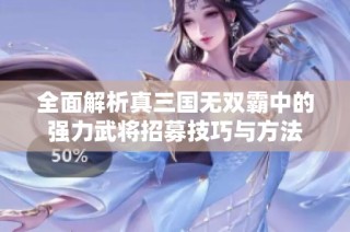 全面解析真三国无双霸中的强力武将招募技巧与方法