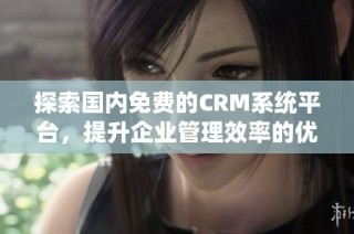 探索国内免费的CRM系统平台，提升企业管理效率的优质选择