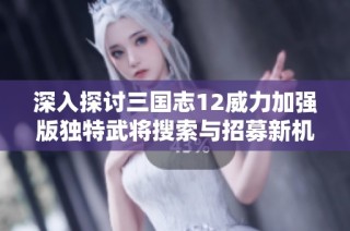 深入探讨三国志12威力加强版独特武将搜索与招募新机制