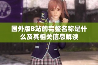 国外版B站的完整名称是什么及其相关信息解读