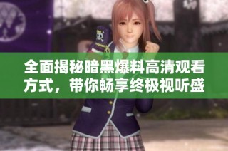 全面揭秘暗黑爆料高清观看方式，带你畅享终极视听盛宴！
