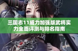 三国志11威力加强版武将实力全面评测与排名指南