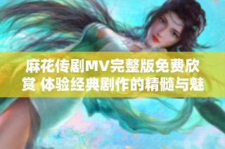 麻花传剧MV完整版免费欣赏 体验经典剧作的精髓与魅力