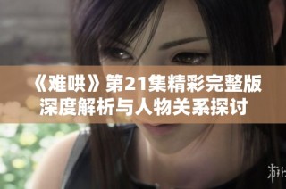 《难哄》第21集精彩完整版深度解析与人物关系探讨