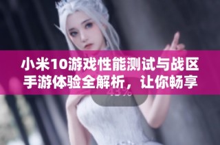 小米10游戏性能测试与战区手游体验全解析，让你畅享极致游戏乐趣