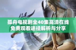 孤舟电视剧全40集高清在线免费观看途径解析与分享