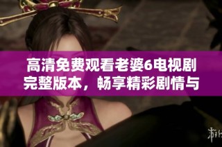 高清免费观看老婆6电视剧完整版本，畅享精彩剧情与感人瞬间