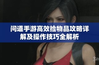 问道手游高效捡物品攻略详解及操作技巧全解析