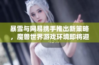 暴雪与网易携手推出新策略，魔兽世界游戏环境即将迎来重大变革