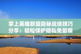 掌上英雄联盟隐秘战绩技巧分享：轻松保护隐私免留痕迹的方法