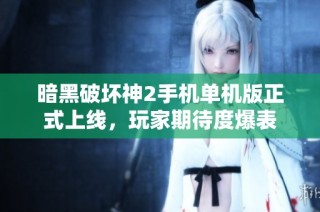 暗黑破坏神2手机单机版正式上线，玩家期待度爆表