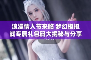 浪漫情人节来临 梦幻模拟战专属礼包码大揭秘与分享