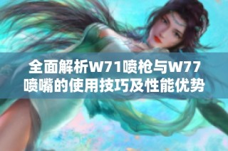 全面解析W71喷枪与W77喷嘴的使用技巧及性能优势视频教程