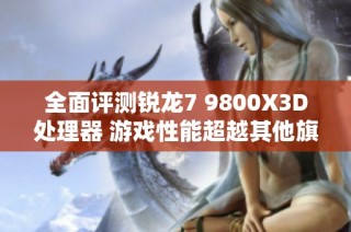 全面评测锐龙7 9800X3D处理器 游戏性能超越其他旗舰产品