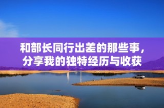 和部长同行出差的那些事，分享我的独特经历与收获