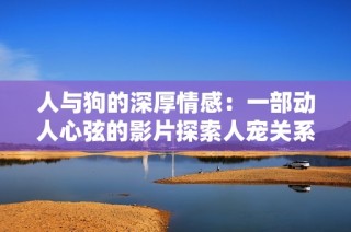 人与狗的深厚情感：一部动人心弦的影片探索人宠关系