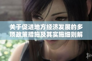 关于促进地方经济发展的多项政策措施及其实施细则解读