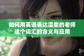 如何用英语表达温柔的老师这个词汇的含义与应用