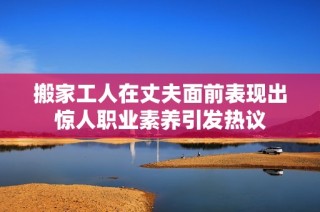 搬家工人在丈夫面前表现出惊人职业素养引发热议