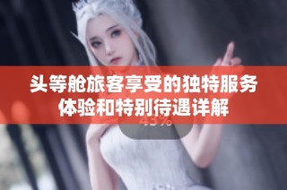 头等舱旅客享受的独特服务体验和特别待遇详解