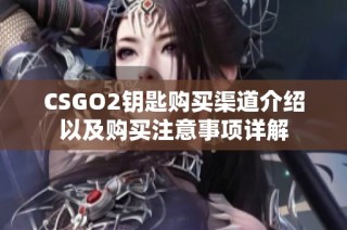 CSGO2钥匙购买渠道介绍以及购买注意事项详解