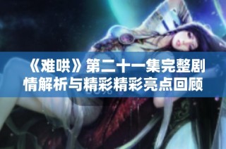 《难哄》第二十一集完整剧情解析与精彩精彩亮点回顾