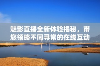 魅影直播全新体验揭秘，带您领略不同寻常的在线互动魅力