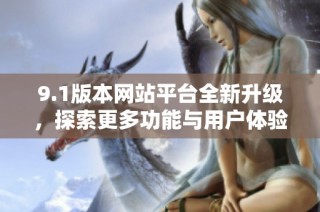 9.1版本网站平台全新升级，探索更多功能与用户体验优化