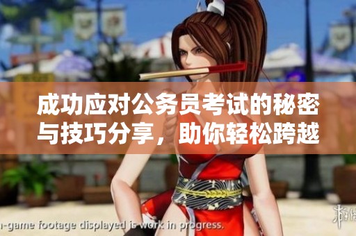 成功应对公务员考试的秘密与技巧分享，助你轻松跨越职业门槛