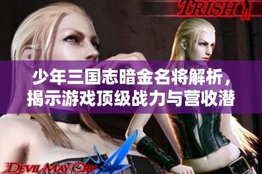 少年三国志暗金名将解析，揭示游戏顶级战力与营收潜力