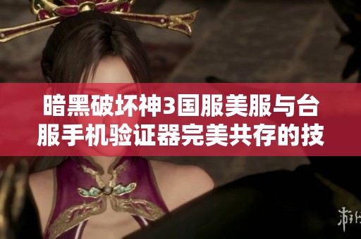 暗黑破坏神3国服美服与台服手机验证器完美共存的技巧分享