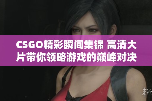 CSGO精彩瞬间集锦 高清大片带你领略游戏的巅峰对决体验