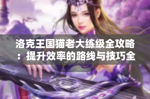 洛克王国猫老大练级全攻略：提升效率的路线与技巧全面解析