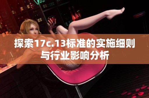 探索17c.13标准的实施细则与行业影响分析