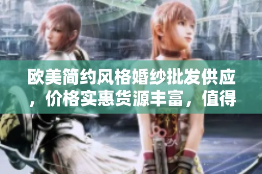 欧美简约风格婚纱批发供应，价格实惠货源丰富，值得信赖的选择