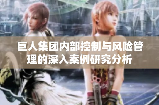 巨人集团内部控制与风险管理的深入案例研究分析