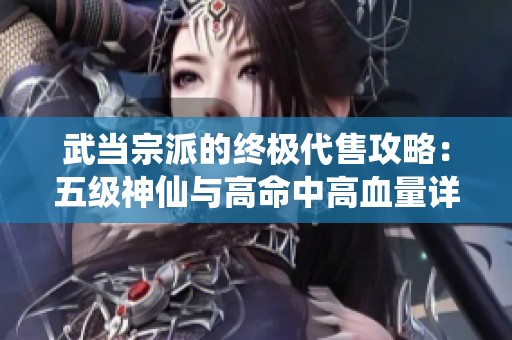 武当宗派的终极代售攻略：五级神仙与高命中高血量详解