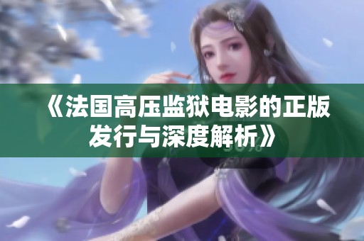 《法国高压监狱电影的正版发行与深度解析》