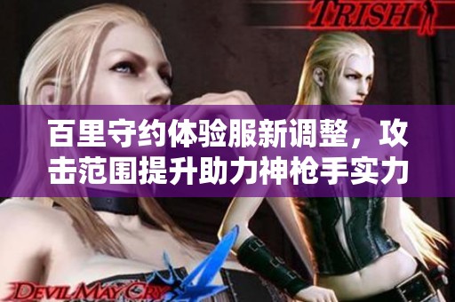 百里守约体验服新调整，攻击范围提升助力神枪手实力增幅