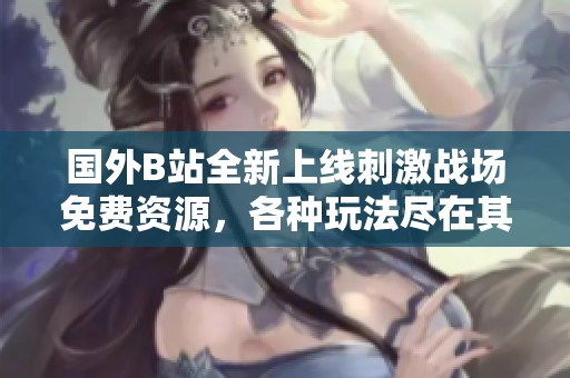 国外B站全新上线刺激战场免费资源，各种玩法尽在其中