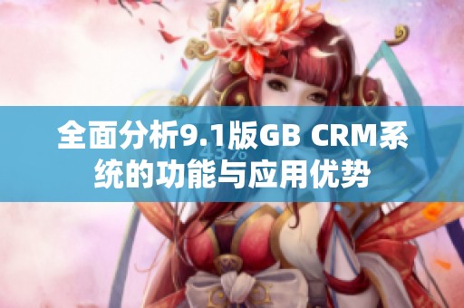 全面分析9.1版GB CRM系统的功能与应用优势