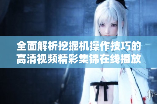 全面解析挖掘机操作技巧的高清视频精彩集锦在线播放